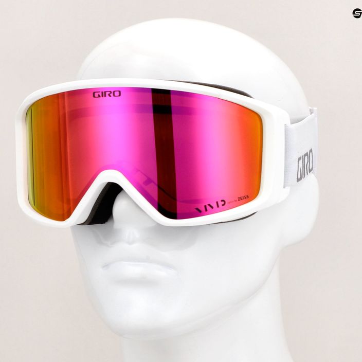 Giro Index 2.0 Skibrille weiß Wortmarke/vivid rosa 6