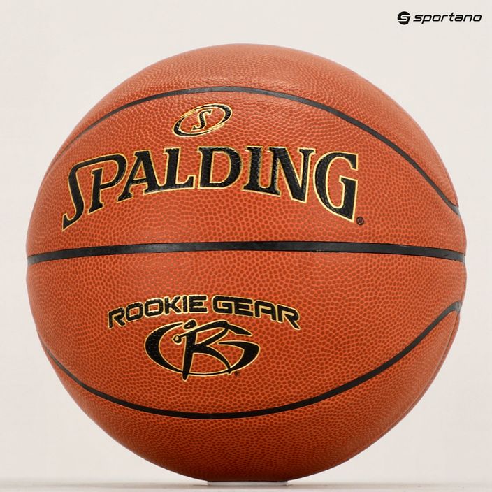 Spalding Rookie Gear Leder Basketball orange Größe 5 5
