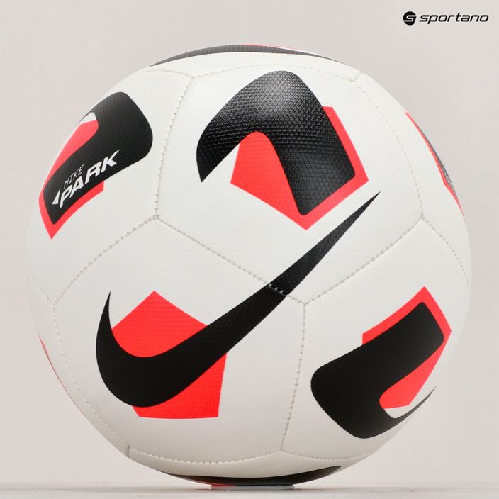 Nike Park Fußball weiß/bright crimson/schwarz Größe 5 6