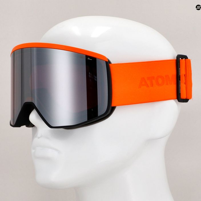 Atomic Four Pro HD orange silberne Skibrille 8