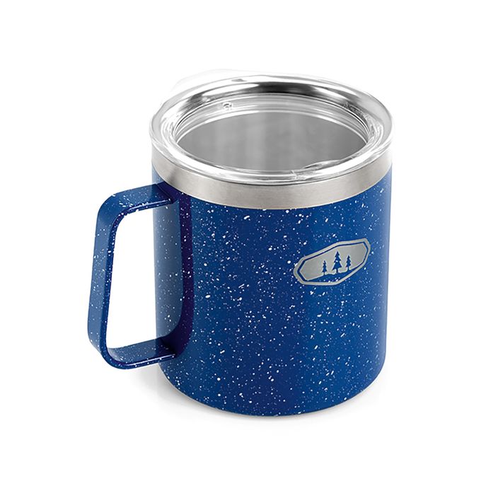 Thermobecher GSI Outdoors Glacier SS Camp Cup 444 ml blue speckle 2