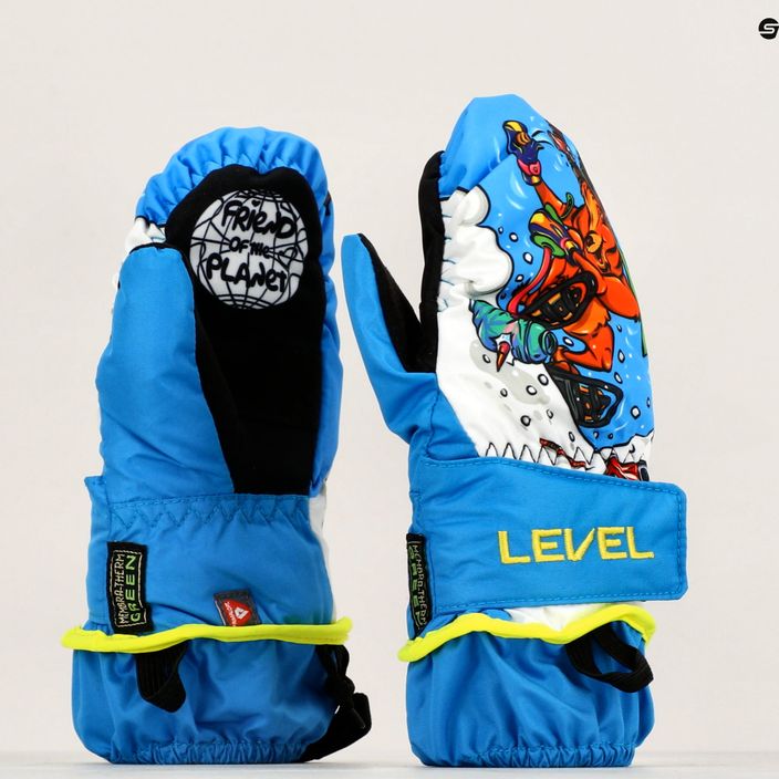 Level Animal Kinder-Skihandschuhe hellblau 9