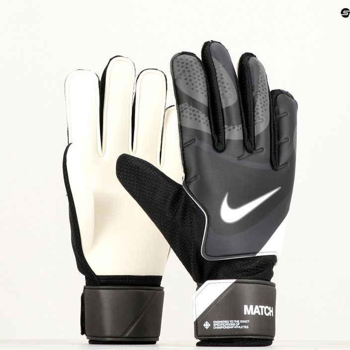 Nike Match Torwarthandschuhe schwarz/dunkelgrau/weiß 6