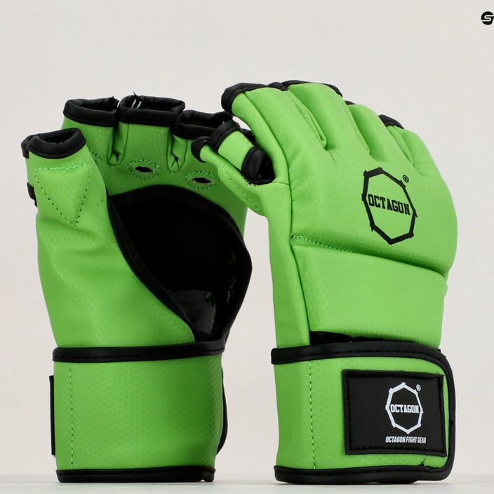 Octagon Kevlar MMA Grappling Handschuhe grün 7