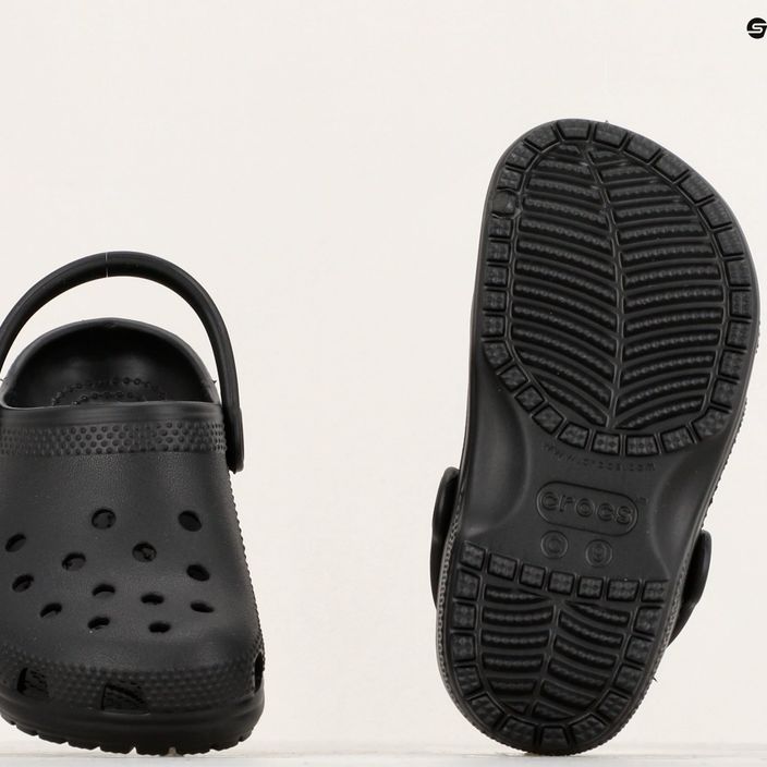 Crocs Classic Clog T schwarz Kinder-Pantoletten 11