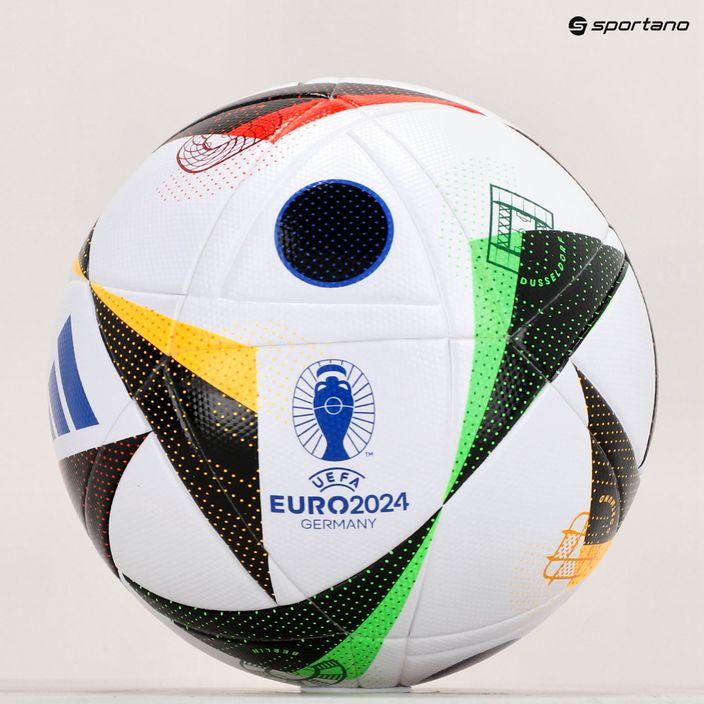 adidas Fußballliebe 2024 Liga Box weiß/schwarz/glow blau Größe 5 Fußball 8