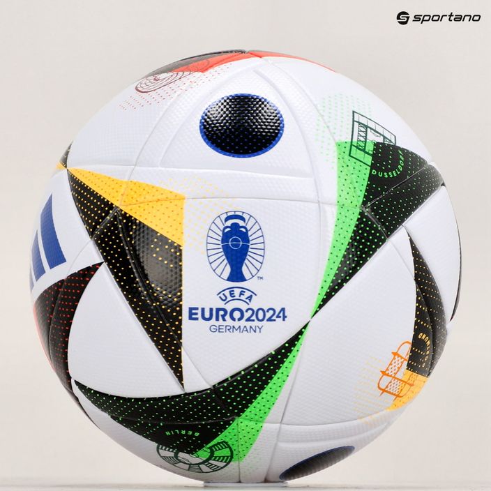 adidas Fußballliebe 2024 Liga Box weiß/schwarz/glow blau Größe 4 Fußball 4