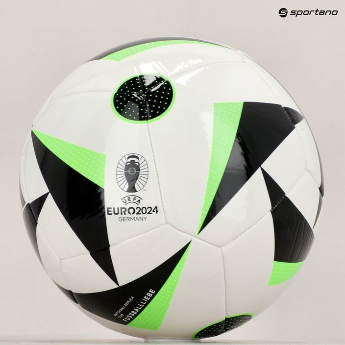 adidas Fussballiebe Club Fußball weiß/schwarz/solar grün Größe 5 6