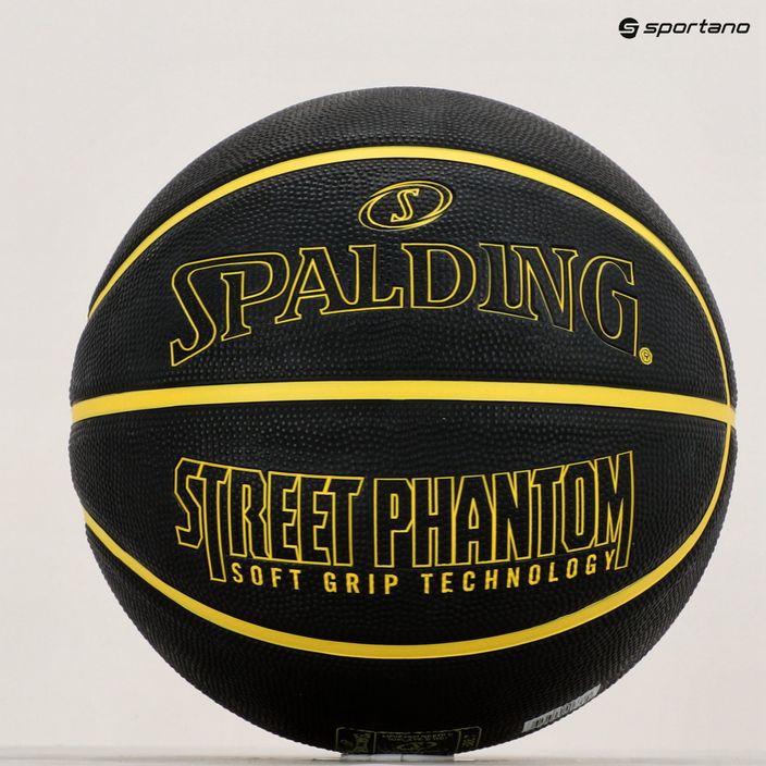 Splading Phantom Basketball schwarz und gelb 84386Z 5