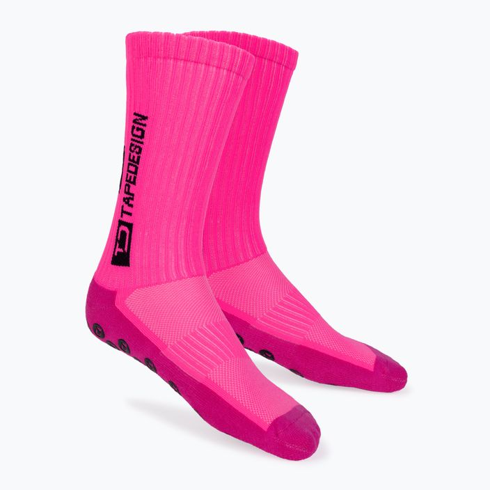 Tapedesign Anti-Rutsch-Socken rosa Fußball