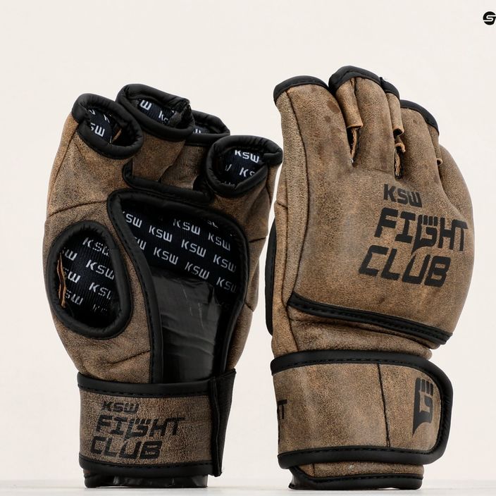 KSW Fight Club braun Grappling Handschuhe Gloves_FCL 7