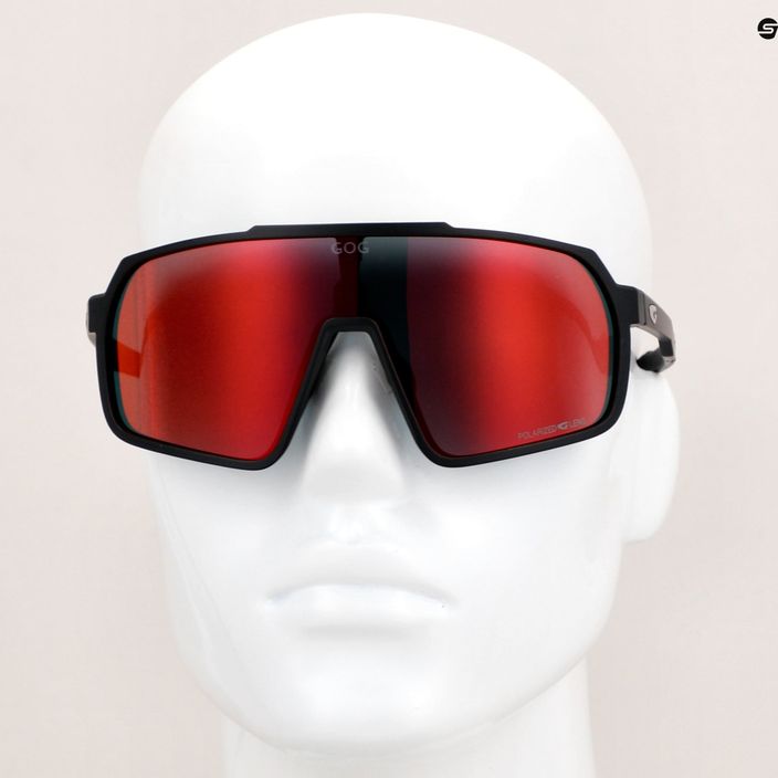 GOG Okeanos mattschwarze/polychromatische rote Sonnenbrille 10
