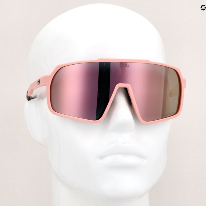GOG Okeanos Sonnenbrille matt staubig rosa/schwarz/polychromatisch rosa 10