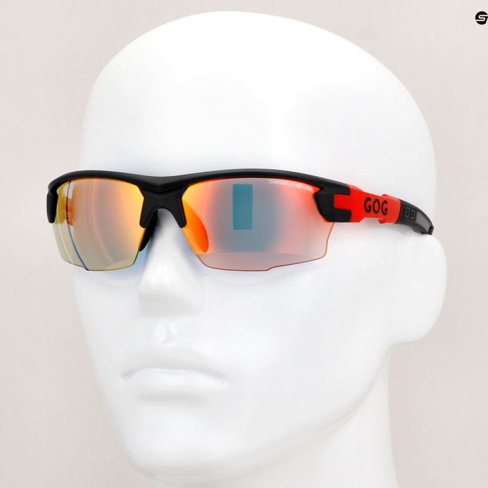 GOG Steno C mattschwarz/rot/polychromatisch rot Sonnenbrille 11