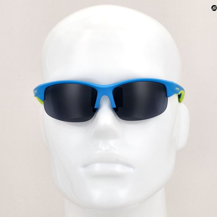 Kindersonnenbrille Alpina Junior Flexxy Youth HR blau lime matt/schwarz 7