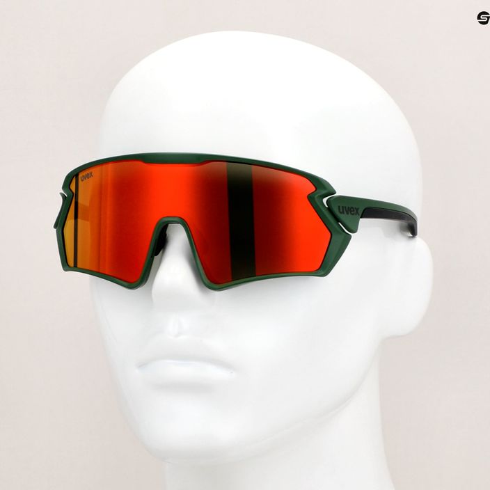 UVEX Sportstyle 231 waldmatt/rot verspiegelte Sonnenbrille 6