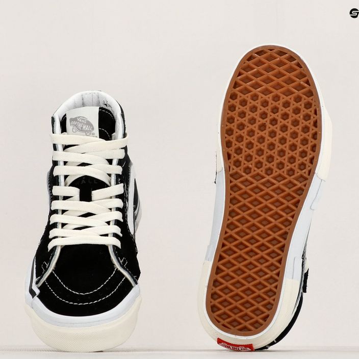 Schuhe Vans SK8-Hi Reconstruct black/true white 10