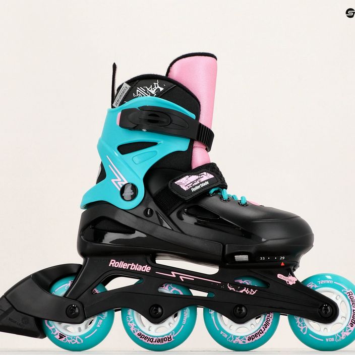 Inliner Kinder Rollerblade Fury black sea/green 8