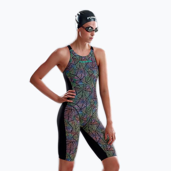 Damen Triathlon-Badeanzug Funkita Apex Blast freien Rücken Gift Pop FSP519L0220 6