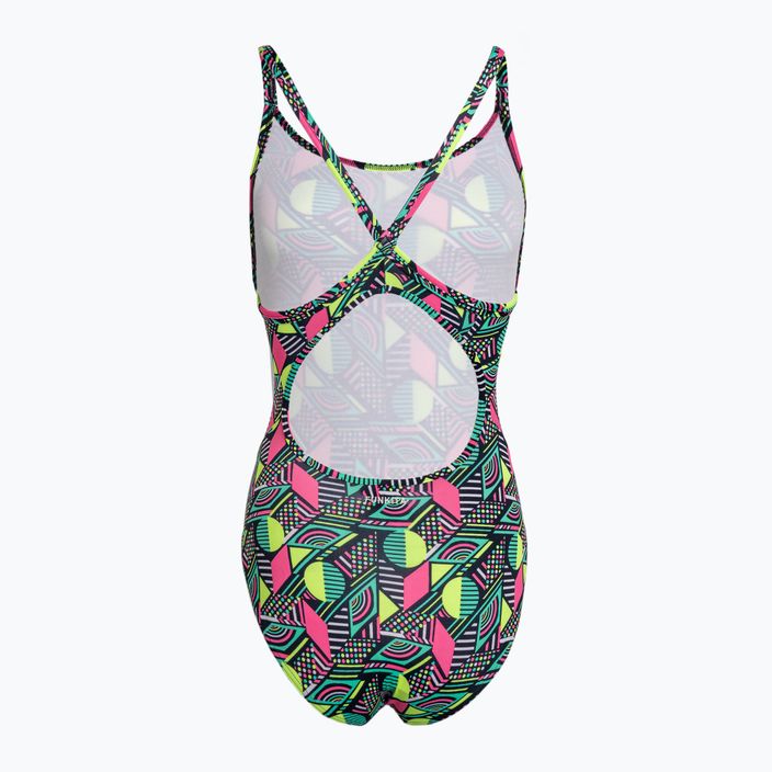 Damen einteiliger Badeanzug Funkita Diamond Back One Piece dot matrix 2