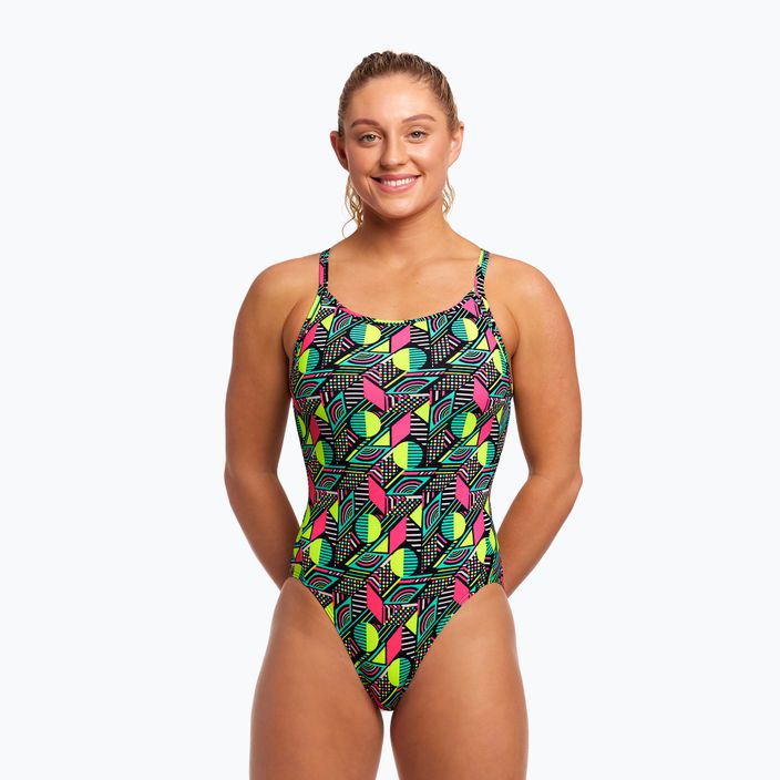 Damen einteiliger Badeanzug Funkita Diamond Back One Piece dot matrix 6