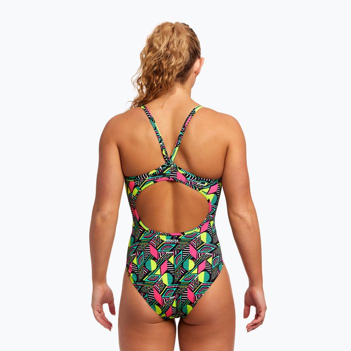 Damen einteiliger Badeanzug Funkita Diamond Back One Piece dot matrix 8