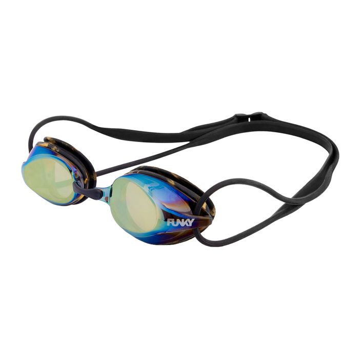 Schwimmbrille Funky Training Machine Goggles geknackt gold 2
