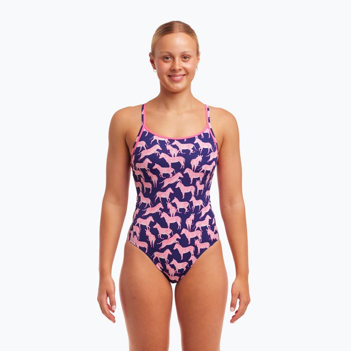 Frauen einteiliger Badeanzug Funkita Diamond Back One Piece sweet stripes 5