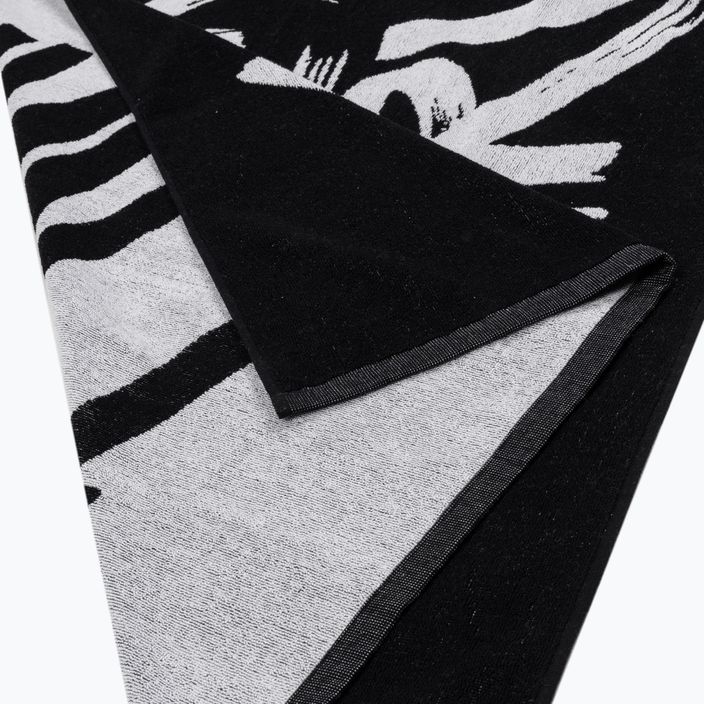 Funky Trunks Baumwoll-Jacquard-Handtuch mit Etikett schwarz 2