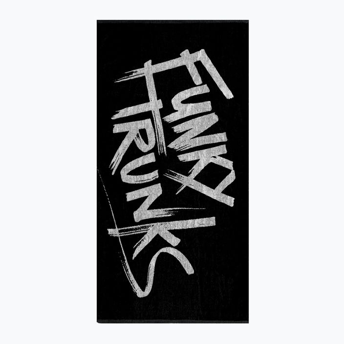Funky Trunks Baumwoll-Jacquard-Handtuch mit Etikett schwarz 4