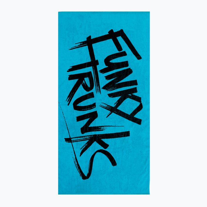 Funky Trunks Baumwoll-Jacquard-Handtuch mit blauem Etikett 4