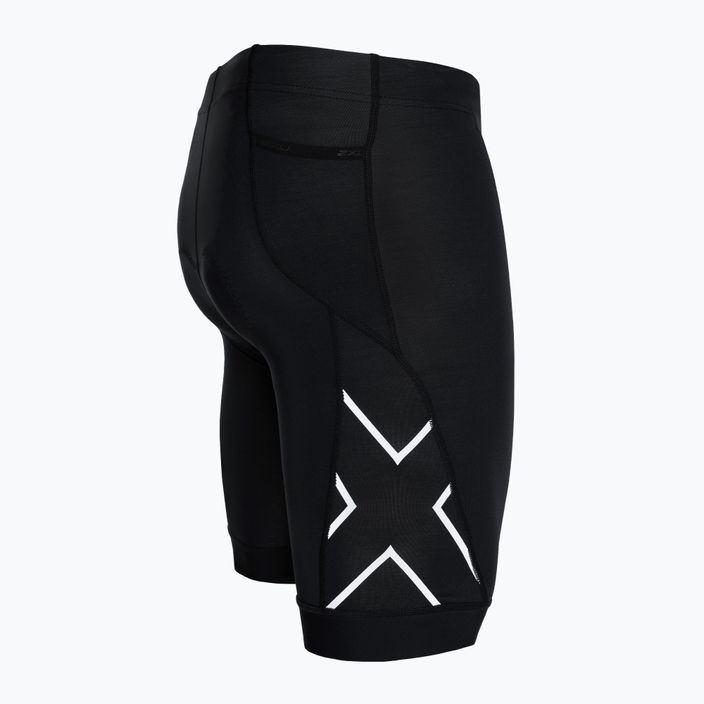 Herren 2XU Core Tri Shorts schwarz/weiss 7