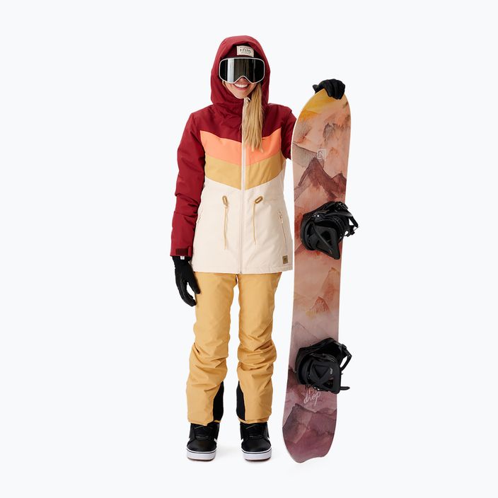 Snowboardjacke Damen Rip Curl Rider Betty beige-rot WOU 763 11