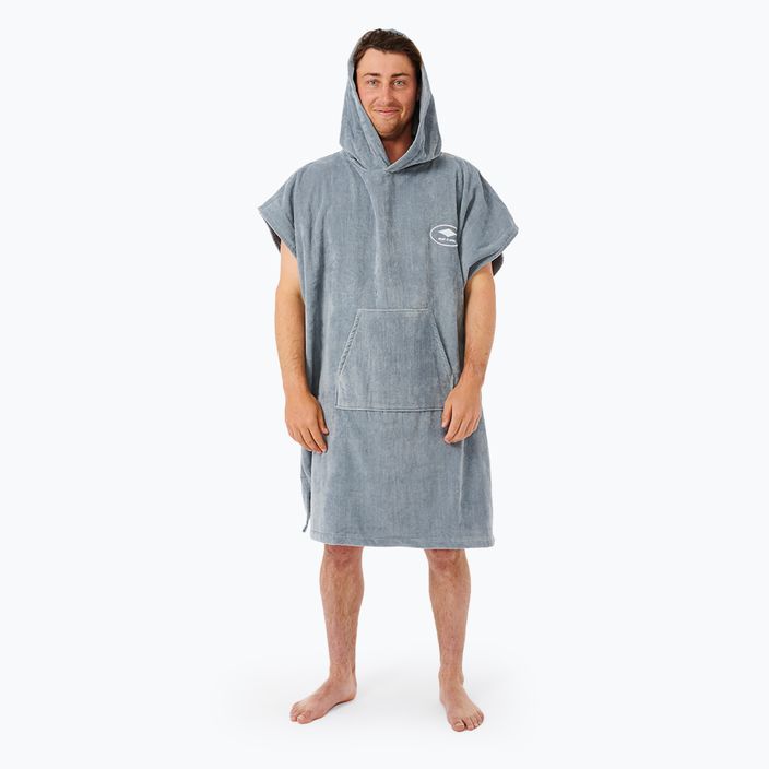 Poncho Herren Rip Curl Logo Hooded blue