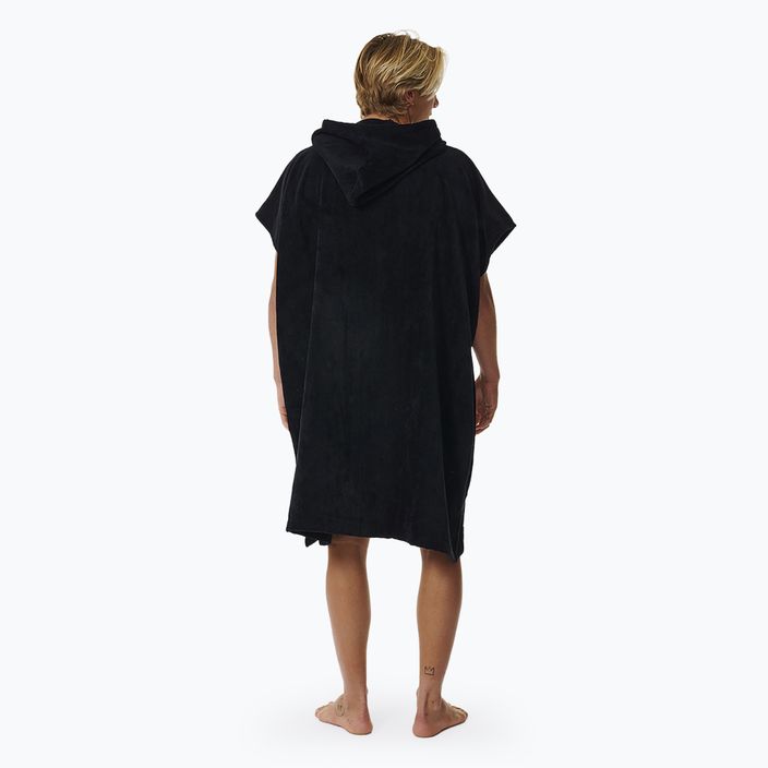 Poncho Herren Rip Curl Logo Hooded black 3