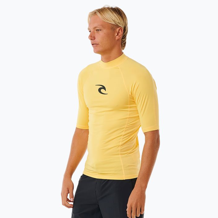 Schwimm T-Shirt Herren Rip Curl Waves Upf Perf S/S yellow 3