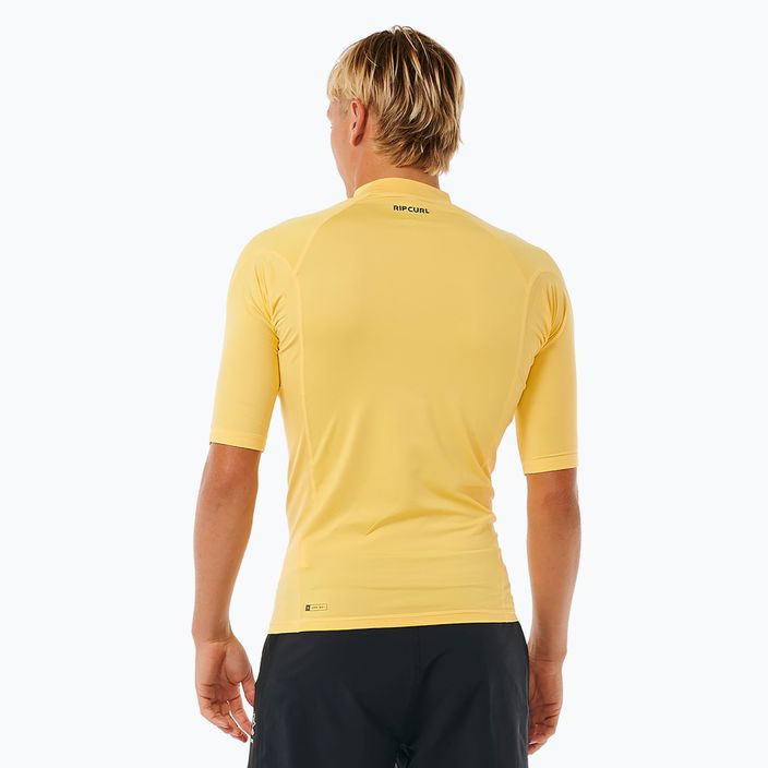Schwimm T-Shirt Herren Rip Curl Waves Upf Perf S/S yellow 4