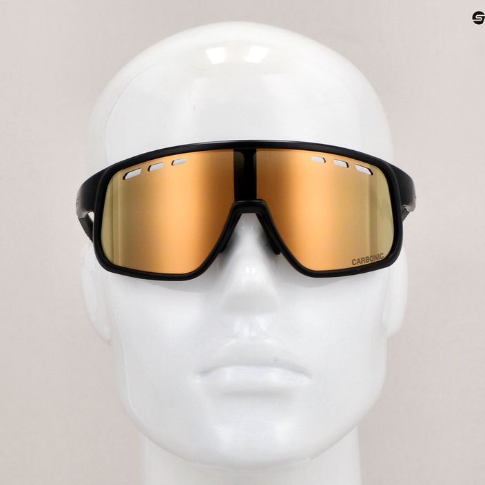 CASCO SX-25 Carbonic schwarz/gold verspiegelte Sonnenbrille 7