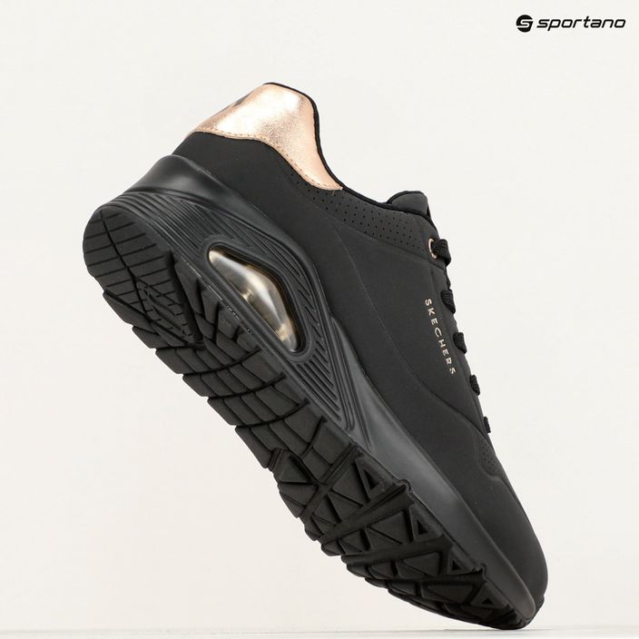 SKECHERS Uno Golden Air Damen Schuhe schwarz/schwarz/metallic 15
