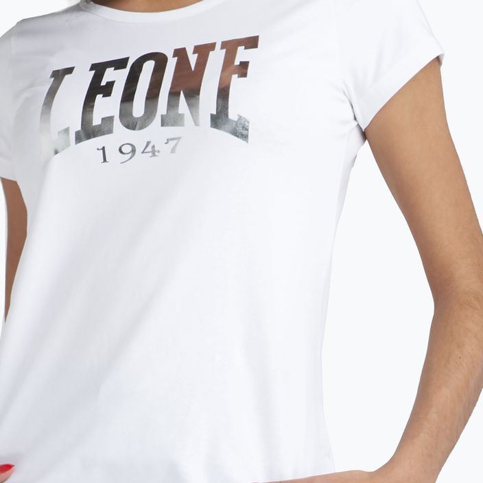 Damen-T-Shirt LEONE 1947 Big Logo Basic flüsterweiß 5