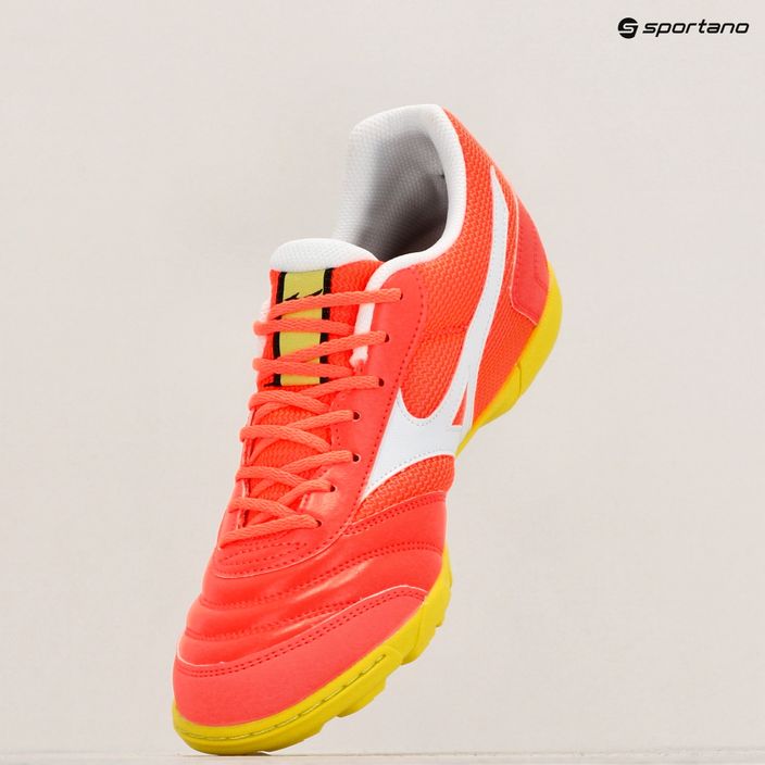 Herren Mizuno Morelia Sala Club TF Fußballschuhe neon flamme/weiß 9