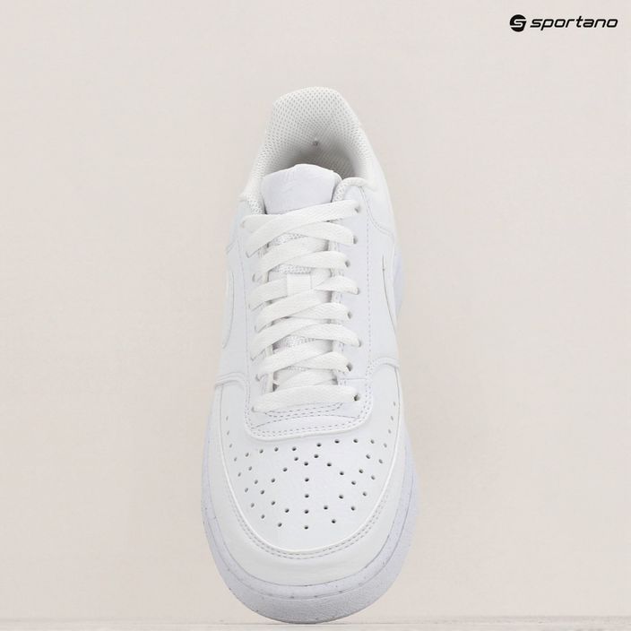 Herren Nike Court Vision Low Next Nature Weiß/Weiß/Weiß Schuhe 9