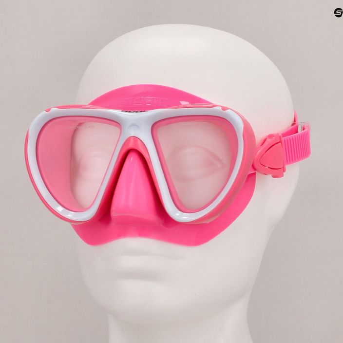 Tauchermaske Taucherbrille Kinder SEAC Bella pink 4