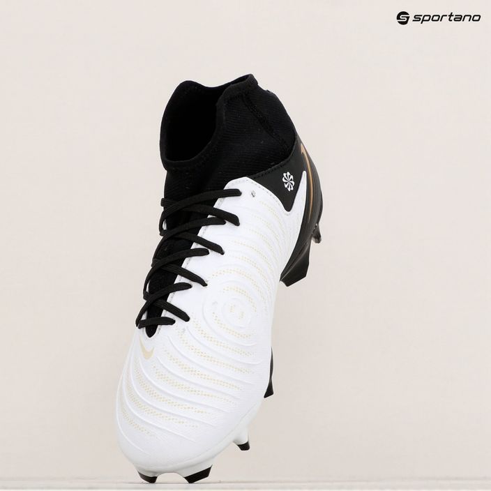 Nike Phantom Luna II Academy FG/MG Fußballschuhe weiß / metallische Goldmünze / schwarz 9