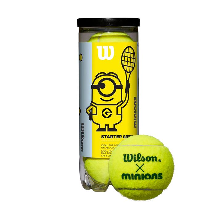 Wilson Minions Stage 1 Kinder-Tennisbälle 3 Stück gelb WR8202501 2