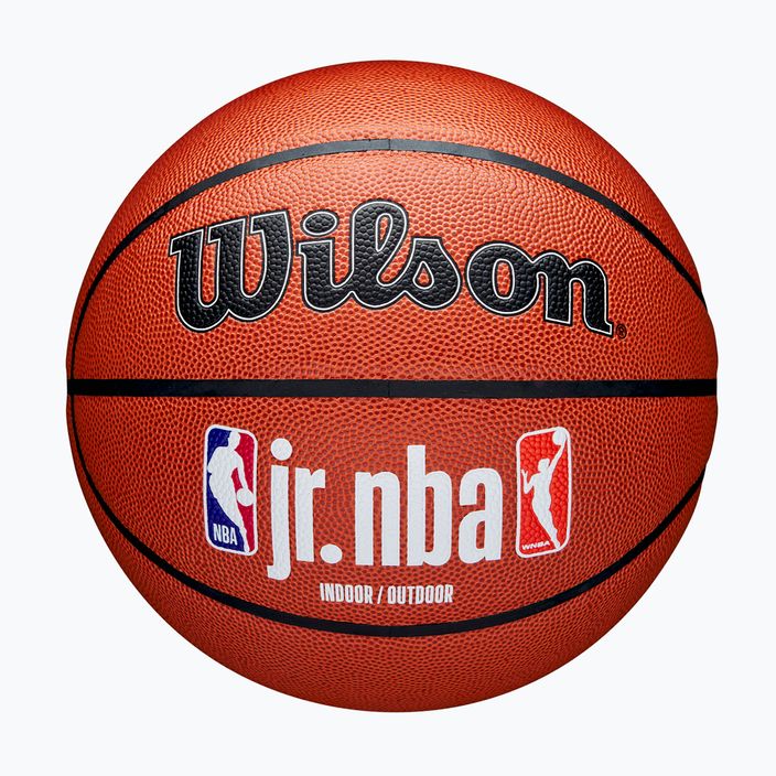 Wilson NBA JR Fam Logo Basketball Indoor Outdoor braun Größe 7