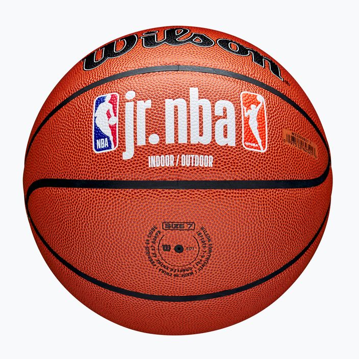 Wilson NBA JR Fam Logo Basketball Indoor Outdoor braun Größe 7 5
