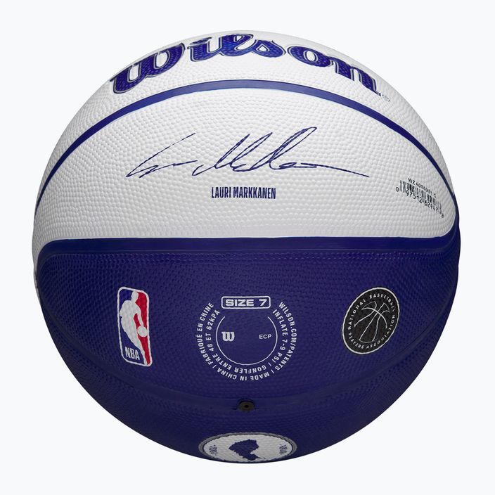 Kinder Basketball Wilson NBA Spieler Lokale Markkanen blau Größe 5 5