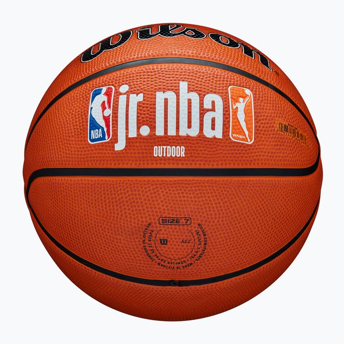 Wilson NBA JR Fam Logo Authentic Outdoor braun Basketball Größe 7 5