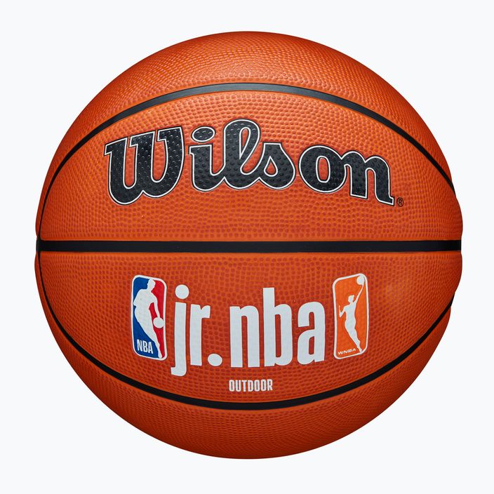 Kinder Basketball Wilson NBA JR Fam Logo Authentic Outdoor braun Größe 5